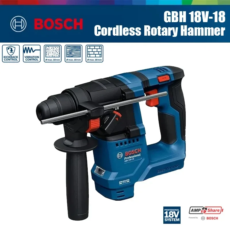 Power Tools Router - Martelo Rotativo Sem Fio Bosch GBH