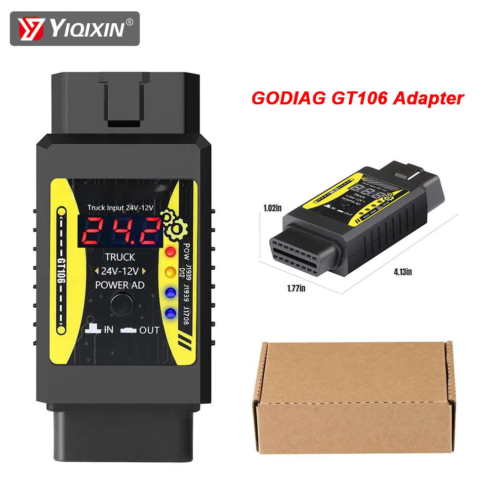 Power Tools Plus - Godiag gt106 plus adaptador de caminhão