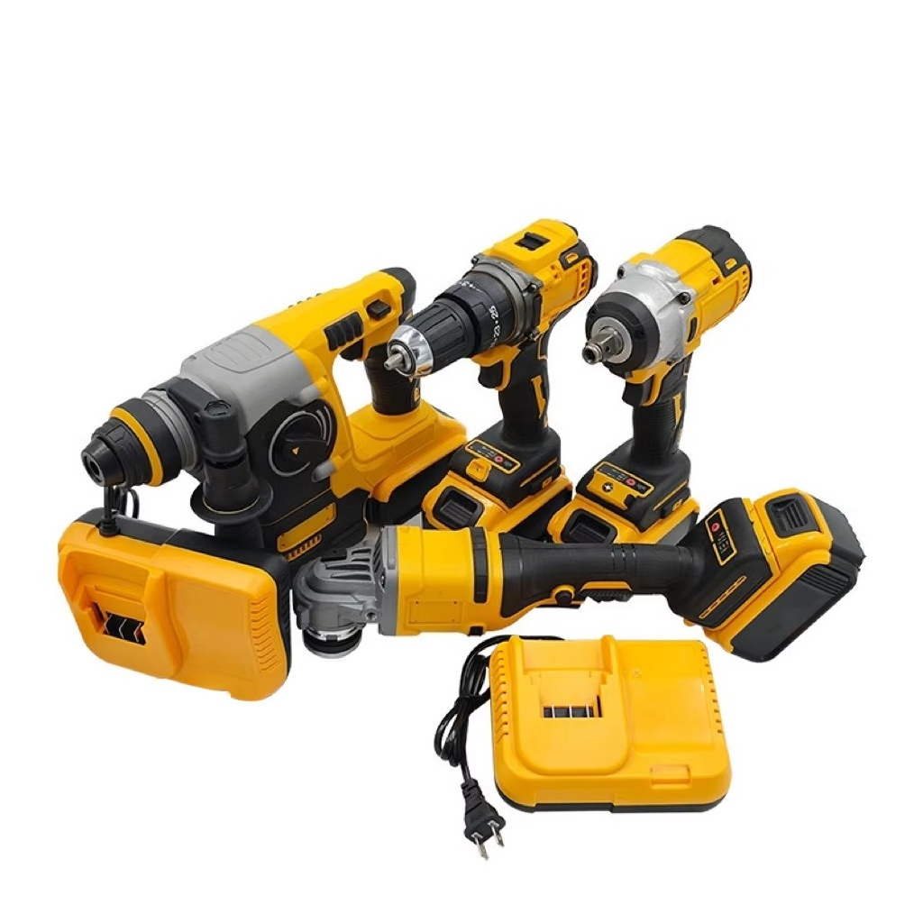 Power Tools Yellow - Furadeira de Impacto Amarela 18V 26MM,