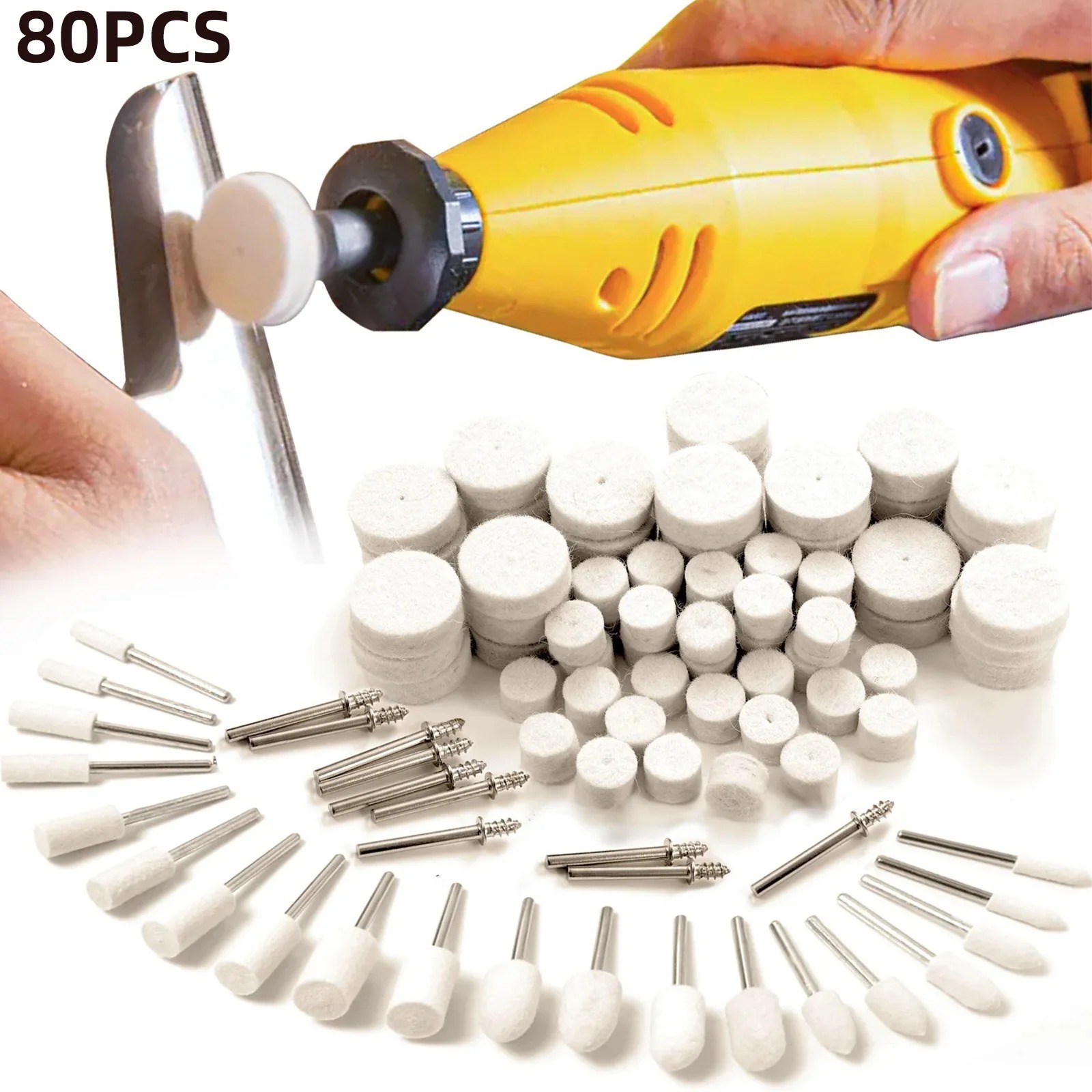 Rotary Tool Kit - Kit de 80 Peças de Rodas
