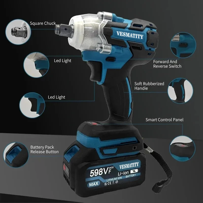 Chave de impacto elétrica sem  - Power Tools Battery Repair avaliação e preço
