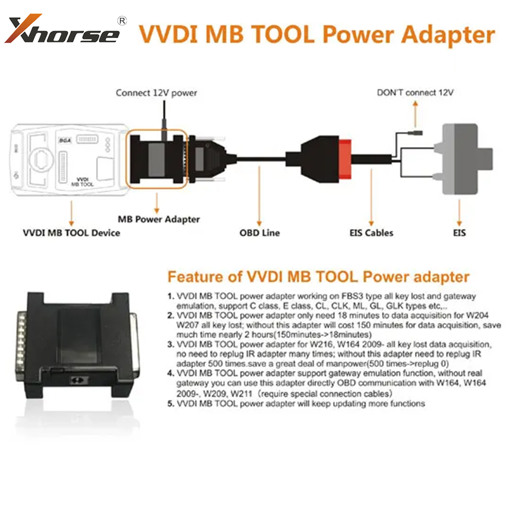 Xhorse vvdi mb bga ferramenta  - Power Key Tools avaliação e preço